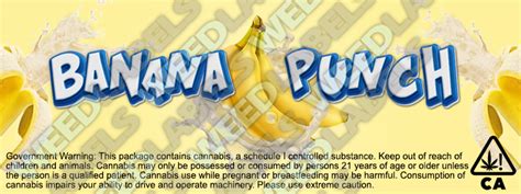 BANANA PUNCH California WeedLabels