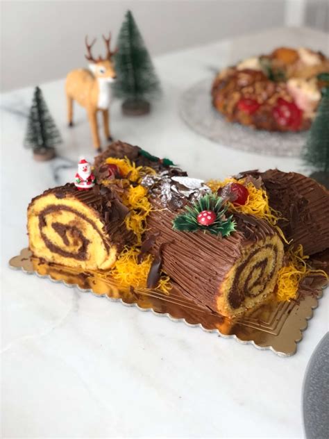 Tronco De Natal De Chocolate Entrega Em H Chefpanda