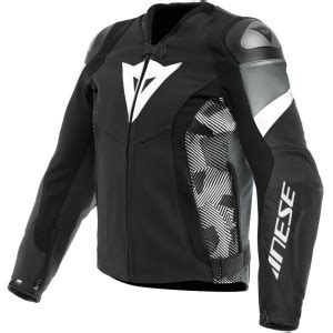 Blousons Moto Cuir Homme AVRO 5 DAINESE NOIR BLANC ANTHRACITE