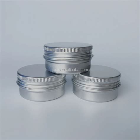 30 Ml Aluminum Tin Jars 1 Oz Gram Jar Cosmetic Sample Metal Tins Empty Container Round Pot Screw