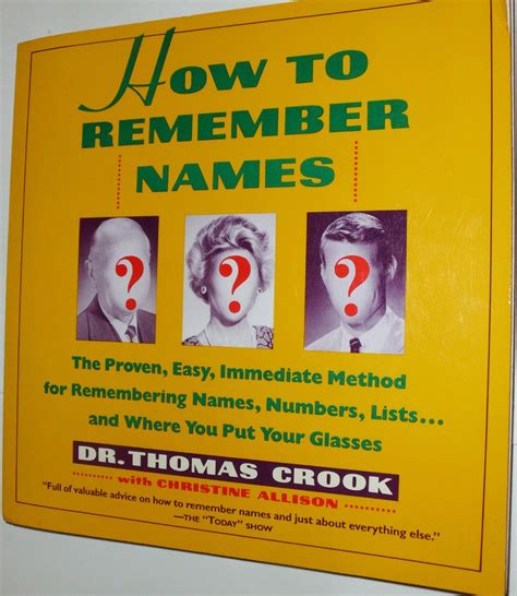 How To Remember Names The Proven Easy Immediate Method For