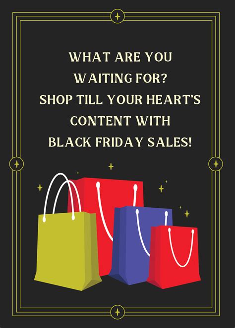 Black Friday Message in EPS, Illustrator, JPG, PSD, PNG, SVG, Word