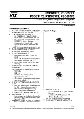 Psd F V Mi Datasheet Pdf St Microelectronics Flash In System