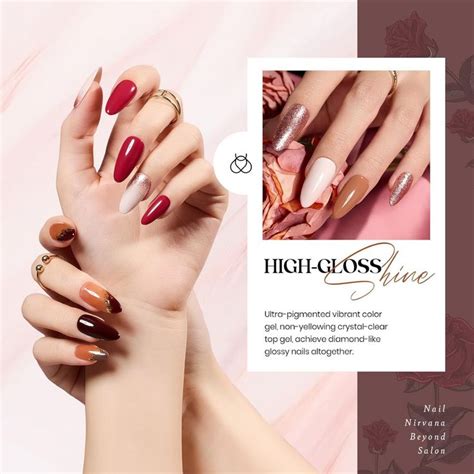 Beetles 23Pcs Gel Nail Polish Kit 20 Fall Colors Nude Pink Brown Burgundy Red Gel Polish Set