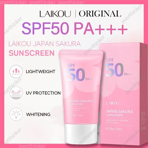 Original Laikou Japan Sakura Face Sunscreen Uv Rays Protection