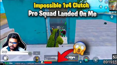 Pro Squad Landed On Me Impossible V Bgmi Solo Vs Squads