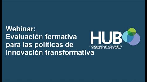 Webinar Evaluación Formativa Para Las Políticas De Innovación