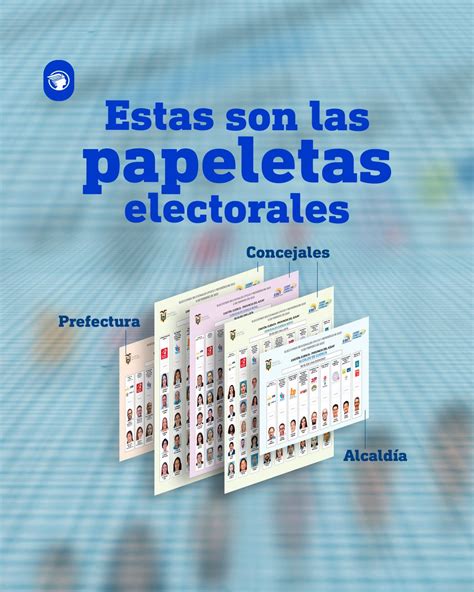 Elecciones2023ec │ Estas Son Las Papeletas Electorales De Alcaldes