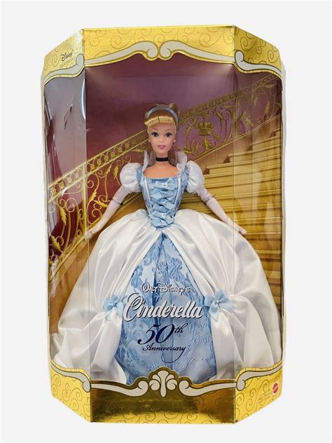 Mavin 1999 Disney 50th Anniversary Cinderella Barbie Collector Doll