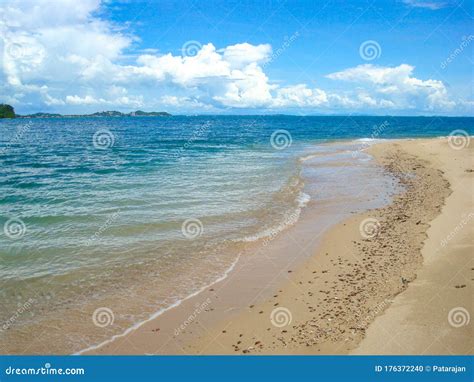 Natural Sand Beach and the Sea from South of Thailand. Stock Photo - Image of vacation, blue ...