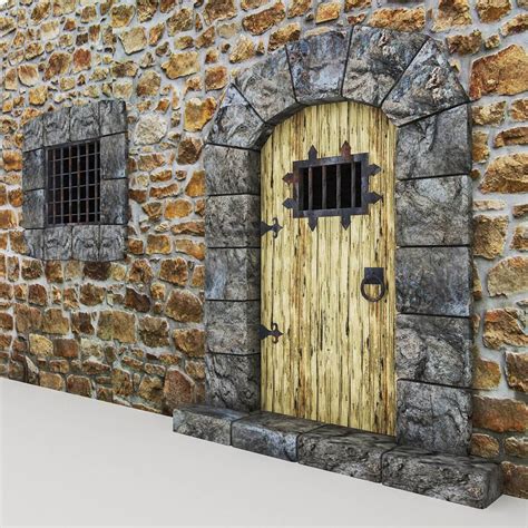 Medieval Castle Door 3d Model By Nvere