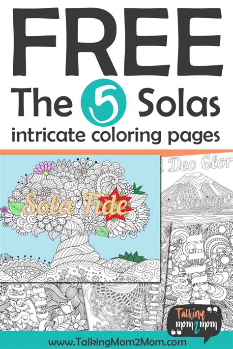 Free Printable Solas Coloring Pages Reformation Day Reformation