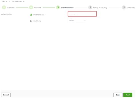 Usg Flex H Series Firewall Configure Ipsec Site To Site Vpn On Usg