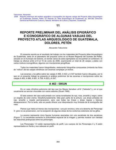 Reporte Preliminar Del An Lisis Epigr Fico E Iconogr Fico De