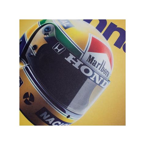 Poster Mclaren Mp44 Ayrton Senna Helmet San Marino Gp 1988