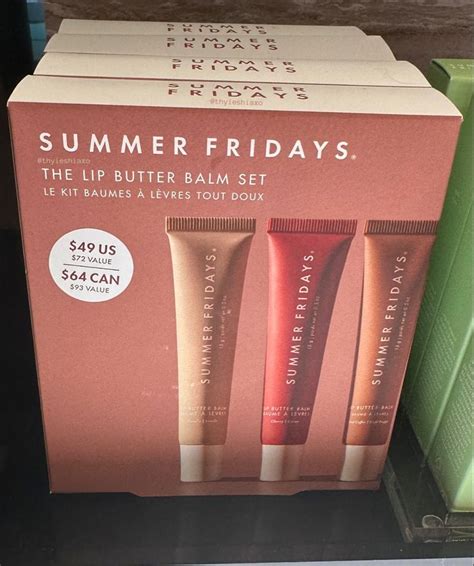 Summer Fridays Lip Butter Balm Set Lipbalm Giftset Makeup