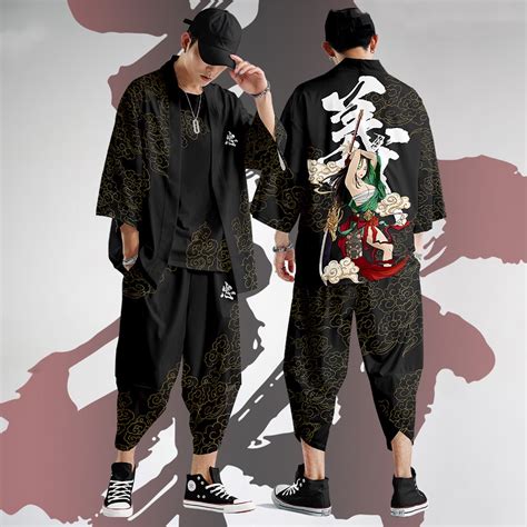 Jual Baju Fashion Loose Men Women Japanese Robe Samurai Anime Cosplay