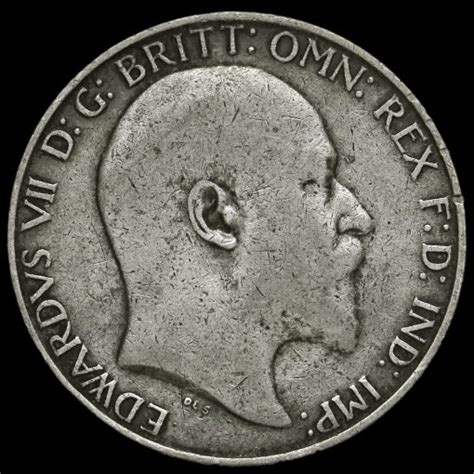 Edward Vii Silver Florin Gf