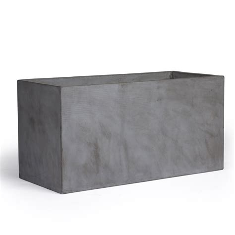 Blok Concrete Rectangle Trough Planter | Teak Warehouse | Trough planters, Planters, Concrete ...