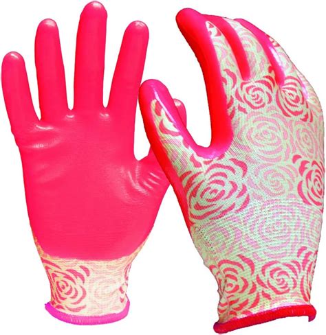 Digz Youth Stretch Garden And Yardwork Gloves With Nitrile