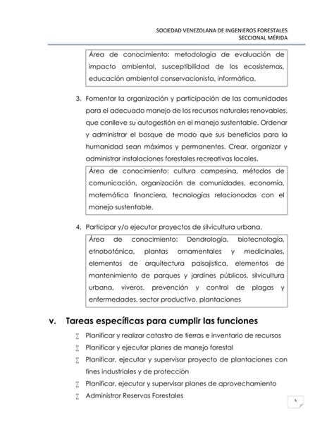 Perfil Profesional Del Ingeniero Forestal Pdf