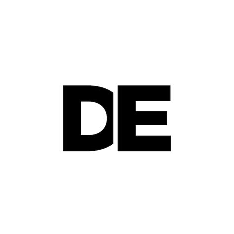 Premium Vector Letter D And E De Logo Design Template Minimal