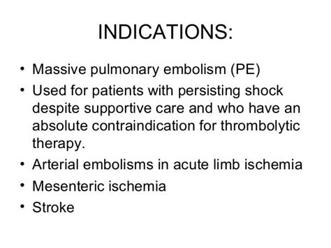 A brief description on an Embolectomy procedure..