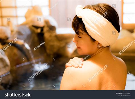Japanese Hot Spring Onsen Over Royalty Free Licensable Stock Photos Shutterstock