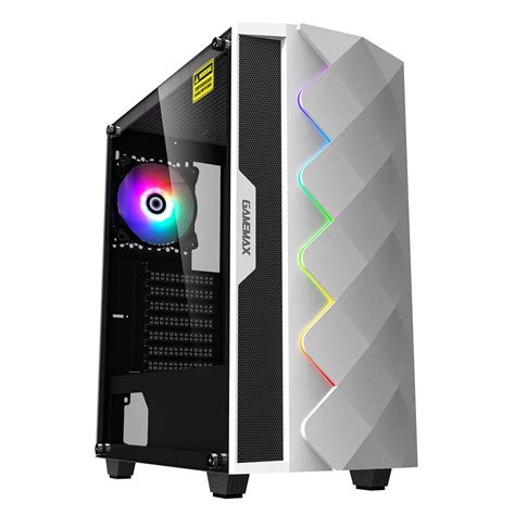 Buy Gamemax White Diamond Argb Mid Tower Pc Gaming Case Atx Pin