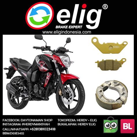 Jual PAKET KAMPAS REM DEPAN BELAKANG ELIG YAMAHA BYSON KARBURATOR