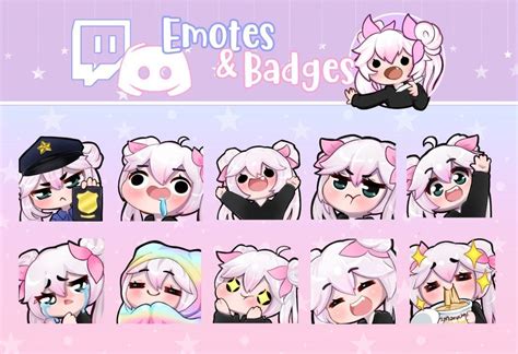 Kawaii Twitch Emotes Chibi Twitch Character Design