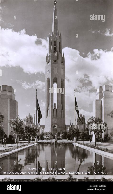 Tower Of The Sun 1940 Golden Gate International Exposition Stock