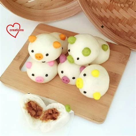 Loving Creations For You Rainbow Piggy Mini Char Siew Bao Naturally