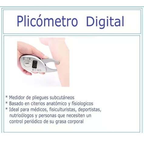 Plicometro Digital Medidor De Grasa Corporal Regulador Fat En Venta En