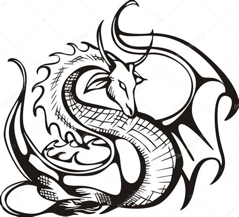 Raising dragon Stock Vector Image by ©rorius #10512827