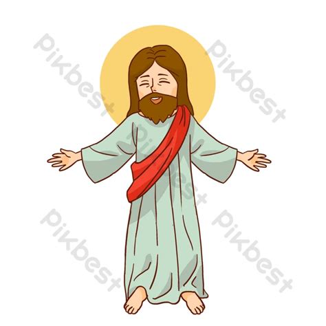 Jesus Arms Open Drawing