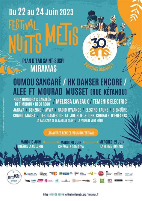 Festival Nuits Métis 2024 Miramas Dates Et Programmation