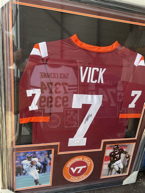 Michael Vick signed framed jersey - sports collectibles and memorabilia