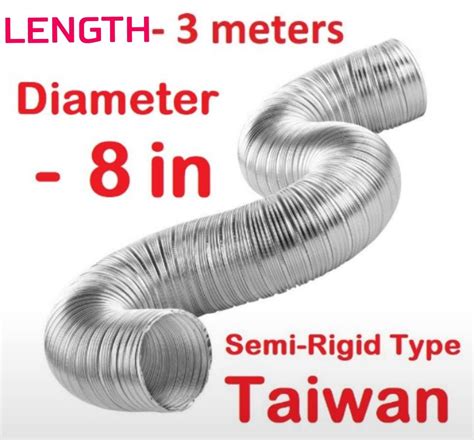 Aluminum Flexible Air Duct Semi Grid Type Aluminum Foil Flexible