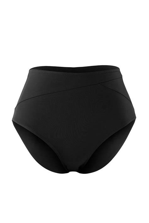 TRENDYOLMİLLA Siyah Yüksek Bel Regular Bikini Altı TBESS BA Fiyatı Yorumları Trendyolmilla