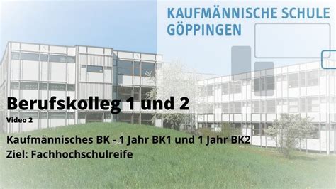 Kaufm Nnische Schule G Ppingen Organisatorisches Zum Kaufm Nnischen