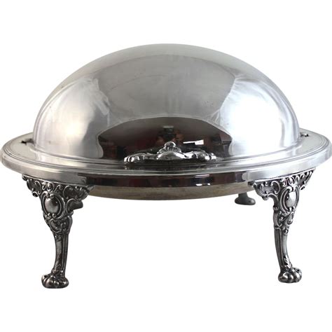 Vintage Silver Plate Domed Serving Dish With Glass Insert Vintage Silver Vintage Silverplate