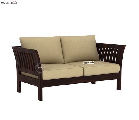 Buy Raiden Seater Wooden Sofa Walnut Irish Cream At Off Online