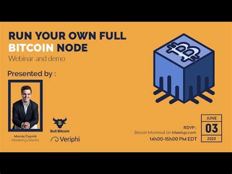 Run Your Own Bitcoin Full Node Youtube