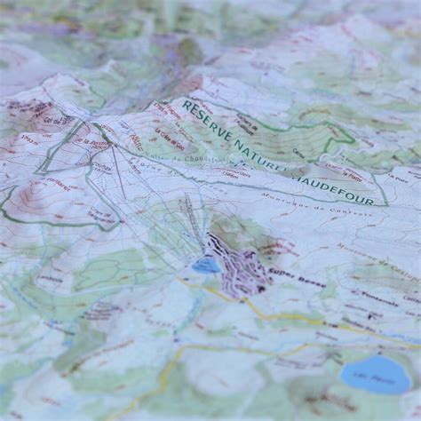 Carte En Relief Massif Du Sancy