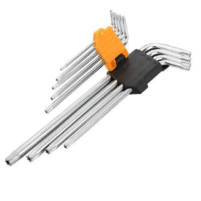 TOLSEN 9PCS TORX EXTRA LONG ARM HEX KEY SET Price In Bd