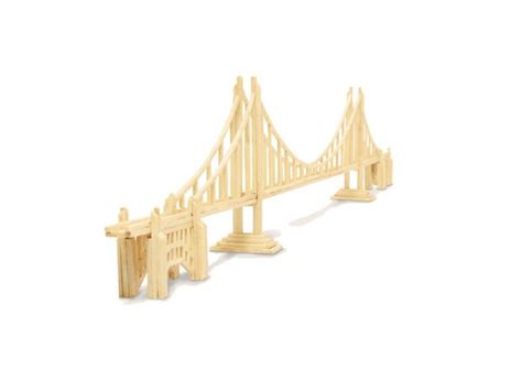 Maqueta De Madera Para Construir Modelo De Puente Golden Gate Bentejuego