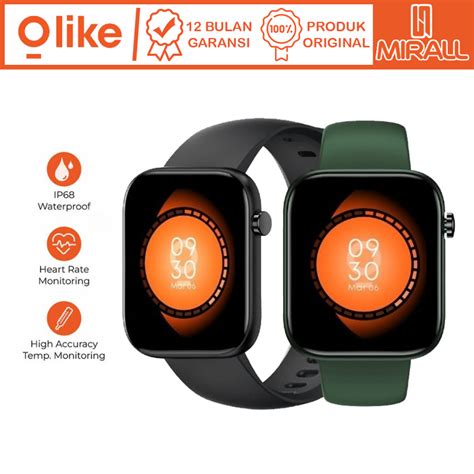 Jual Olike W12 Pro Smartwatch Horizon HD Full Touch Screen Real Time