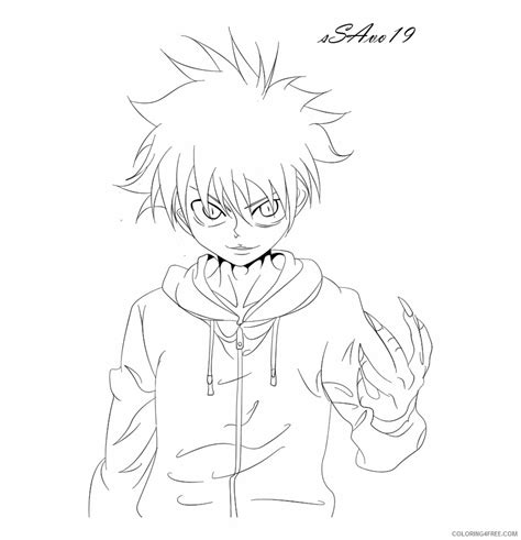 Killua Coloring Pages Coloring Home 280 Hot Sex Picture