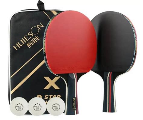 Raquete T Nis De Mesa Ping Pong Huieson Estrelas Bolas Kit Ping